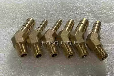 £3.58 • Buy Brass 45 Degree Elbow BSPT Male X Hose Connector Pipe Fitting Air Fuel Water Gas