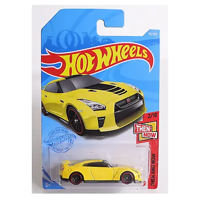 Mattel Hot Wheels 2020 Then And Now Yellow '17 Nissan GT-R (R35)- 2/10 • $4.99