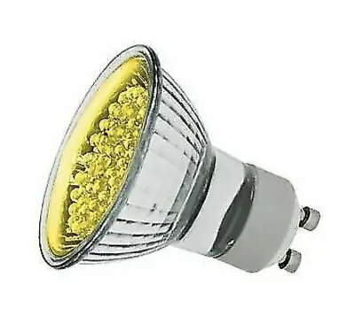 £6.99 • Buy GU10 LED LAMP BULB -  YELLOW COLOUR PAR16 Spotlight