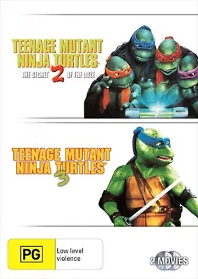 Teenage Mutant Ninja Turtles 2 & 3 DVD (Region 4) - Free Post • $8