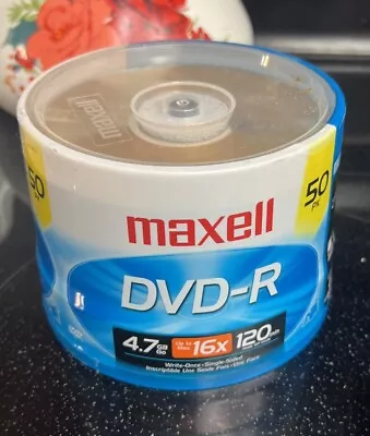 Maxell DVD-R 4.7 16x 120 Min 50 Pack. New • $14