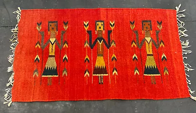 $69 • Buy Zapotec Hand Woven Wool Rug 39” X 22”