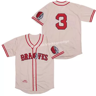 Throwback 1935 Babe Ruth #3 Braves Baseball Jerseys Shirt Stitched Gift • $36.99