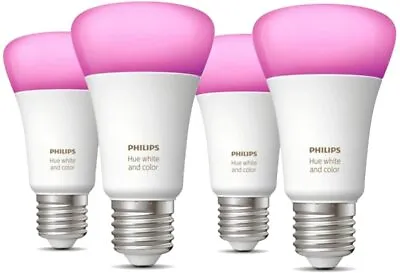 $708.95 • Buy Philips Hue- Bulb Smart A60 E27 Light White And Colours Alexa And Google