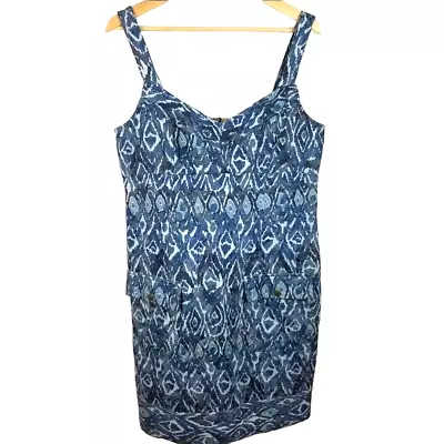 Maggy L Womens Dress Size 14 Blue Empire Bodycon Pockets • $31.49