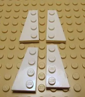 $1.09 • Buy 41769 / 41770 LEGO Parts~ Wedge, Plate 4 X 2 (2) Right & (2) Left White