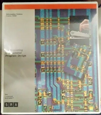 Vtg IBM SRA Information Systems Course 32313 Computer Programming Course 1989 • $21.29