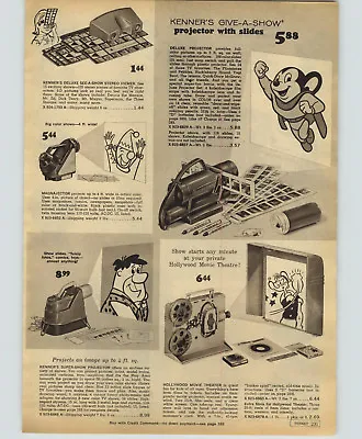 1964 PAPER AD Kenner's Give-A-Show Projector Magnajector Mighty Mouse Flintstone • $7.98