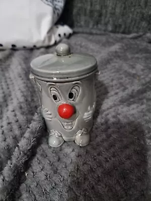 £12 • Buy Vintage 80s Dusty Bin Ceramic Money Box With Stopper