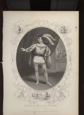 Collectible Art Print: Shakespeare 1855: Mr. James E. Murdoch /petruchio /*rare* • $15