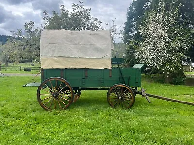 $20 • Buy 2000's Replica Horse Drawn Covered Ranch Wagon 