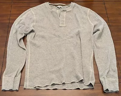 JCREW Wallace & Barnes Waffle Henley Sweater XL • $7.99