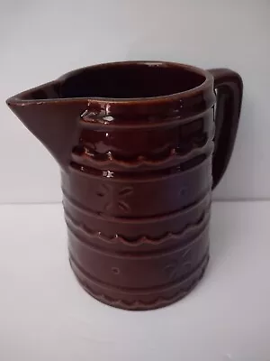 Vintage 6  MARCREST Daisy Dot Stoneware Glazed Pottery Pitcher • $24.95