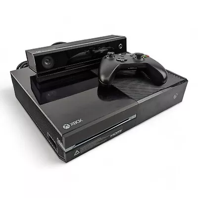 Microsoft Xbox One 500GB Black Video Game Console + 1 Controller + Kinect • $190.99