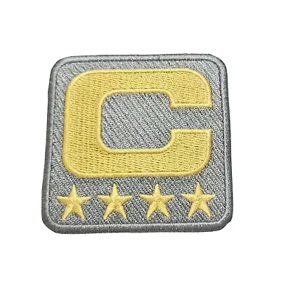 $12.99 • Buy Nfl Captain C Patch Four-star Gold Grey Tampa Bay Buccaneers 