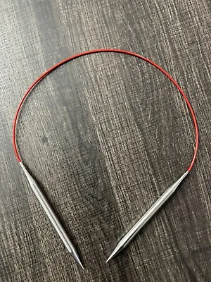 ChiagoGoo Red Circular Stainless Steel Knitting Needles US Size 11 14  Cable • $9