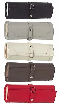 Mele And Co Bonded Leather Jewellery Travel Rolls Various Colours Boxed MC701 • £29.95