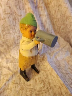 VINTAGE  SCHUCO WIND UP Bavarian Dancing MAN Boy WITH BEER STEIN • $45