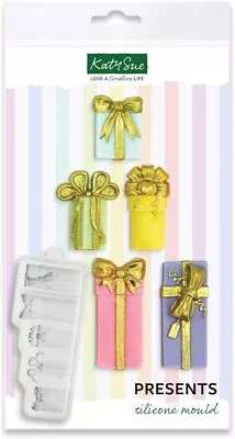 Katy Sue PRESENTS Gifts Christmas Birthday Silicone Mould Sugarcraft Cake Art • £11.95