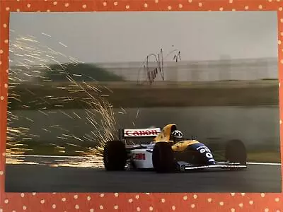 Hand Signed Damon Hill World Champion 1996 Williams Formula 1 Driver 18x12 Photo • £129.95