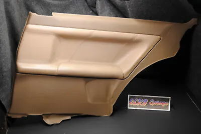 E36 Coupe Interior Trim Panel Rear Right Leather Stitched Insert Beige Tan 2 • $200