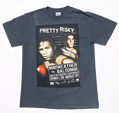 Mayweather T-Shirt Medium Men's Baldomir Pretty Risky 2006 World Welterweight • $19.95