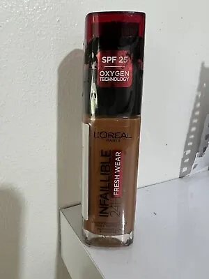 L'Oreal 24hr Infallible Fresh Wear Liquid Foundation -  365 Dorè Fonce • £7.50