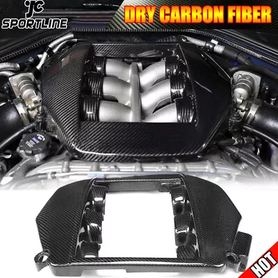 REAL CARBON Front Engine Cover Cap Trim Fit For Nissan GT-R R35 GTR 2008-2015 • $246.99