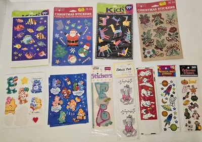 Vintage Sticker Lot American Greeting Forget Me Not Care Bears NOS Packs • $10.50