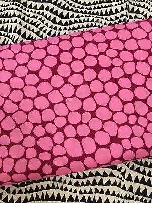 Kaffe Fassett Brandon Mably Jumble Bm053 Bubblegum Pink Spots Fabric 1/2 Yd • $6.70