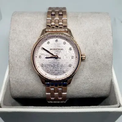 Michael Kors Ladies Lexington Rose Gold-Tone Stainless Steel Watch NIB MK6799 • $97.50