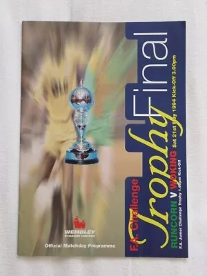 Football Programme FA Trophy Final  1994 Runcorn V Woking • £0.99