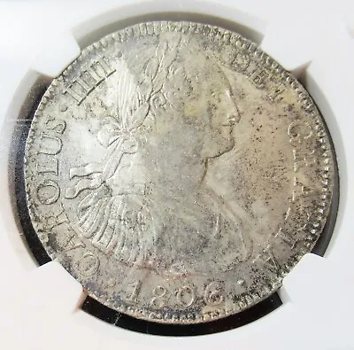 MEXICO Colonial. AR 1806 Mo TH 8 Reales. NGC UNC Details Stained • $1043.80