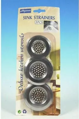 £1.98 • Buy New 3pc Replacement Sink Bath Strainer Food Hair Trap Basin Filter 