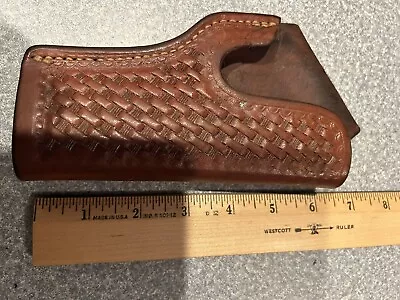 Rare Vintage S.D. Myres El Paso TX Holster RH Colt SAA 7-1/2” Basketweave • $31