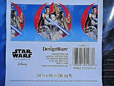 DesignWare Star Wars Photo 54  X 96  Vinyl Table Cover -new • $4.90