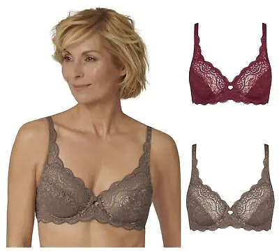 £18.95 • Buy Triumph Amourette 300 Bra 10166797 Underwired Non-Padded Floral Lace Bras