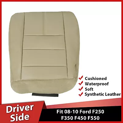 For Ford F250 F350 08-10 XLT Lariat Super Duty Driver Bottom LEATHER Seat Cover • $24.98