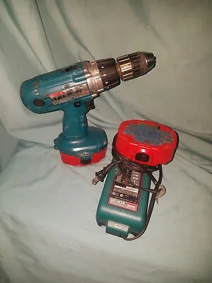 18 Volt Makita Drill 2 Batteries And Charger Nothing Works For Parts Or Repair • $9