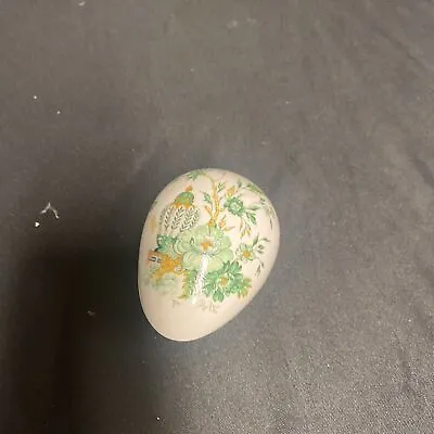 Trinket Box EGG - Coalport England Bone China Pretty Floral Egg - (9193) • £10