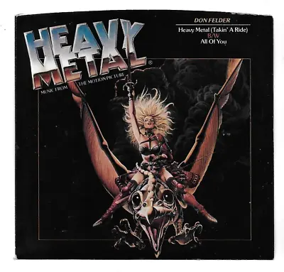 HEAVY METAL D Felder Takin' A Ride/All Of You 45 RPM W Picture Sleeve CORBEN Art • $14.99