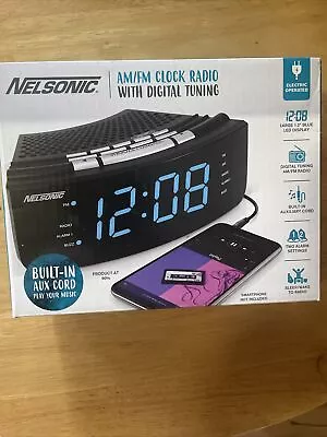 Radio Alarm Clock MP3 READY Nelsonic NLC618 AM/FM • $19.40