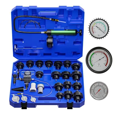 28 Pcs Radiator Pressure Tester Coolant Purge Refill Vacuum Cooling System Kit • $69.56