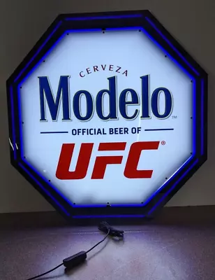 Modelo Cerveza Official Beer Of UFC LED Lighted Faux Neon MOTION Sign See Video • $349.99