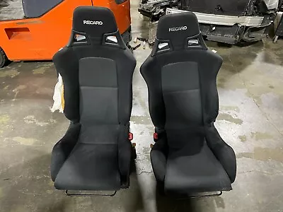 2012 Mitsubishi Evolution Evo X GSR Genuine Recaro Front Seats PAIR L/R OEM 2569 • $899.99