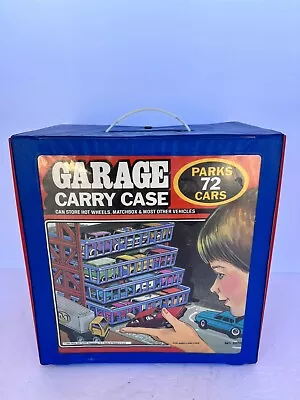 Vintage 1984 Tara Toys 72 Car Garage Carry Case Fits Matchbox & Hot Wheels 1:64 • $40