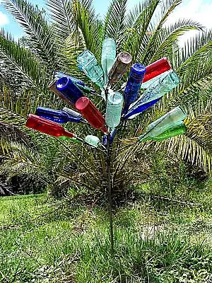 BIG 28 BOTTLE TREE Garden Art Lawn Wine Decor Stake USA FREE SHIPPING • $124.99