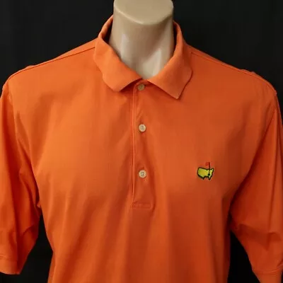 Masters Collection Mens Golf Polo Shirt Size L Short Sleeve Orange • $23.41