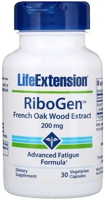 RiboGen French Oak Wood Extract 200mg 30 Capsules| Reduce Fatigue Energy Booster • £26.49