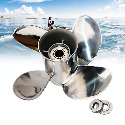 OEM Propeller 11.6x12 Fit Mercury Mariner Engine 25-70HP Stainless Steel 4 Blade • $199.95